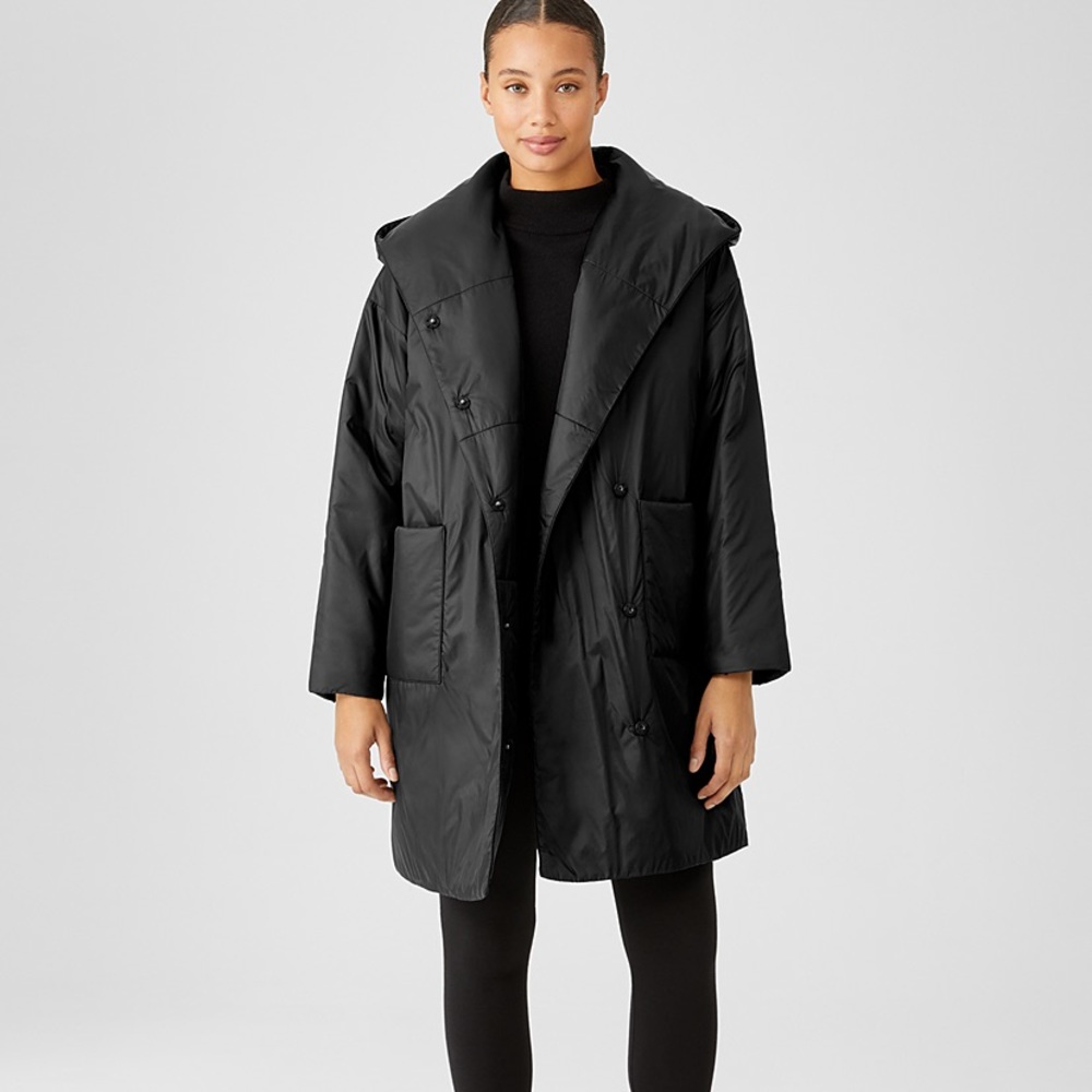 Eileen Fisher long puffer coat